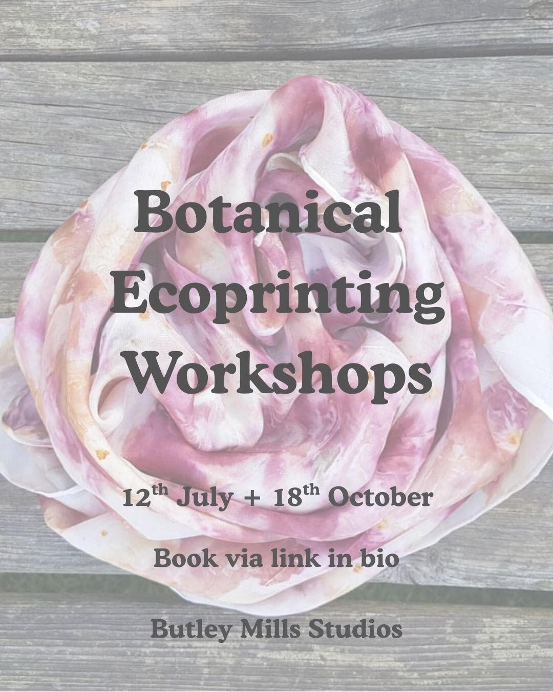 More information and workshop booking via cloth botanicals store